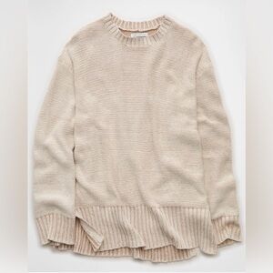 American Eagle Beige Knit Sweater